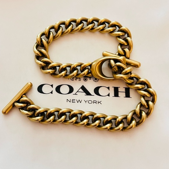 RARE Coach Y2K Wallet Strap/ Swag Bag Charm/ Wristlet Chain/ Keychain/ Bracelet - Picture 12 of 13